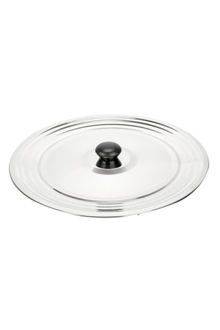 3 tampas universais em aço inoxidável - 28, 30 e 32 cm
