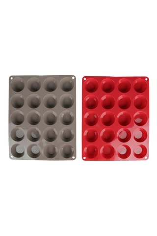 2 formas para muffins em silicone Candy - 20 muffins