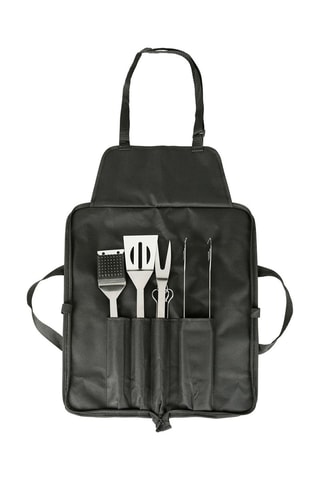 10 utensílios para churrasco em aço inoxidável