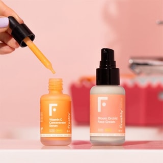 Sérum & crème hydratante - Vitamine C & orchidée - Visage 