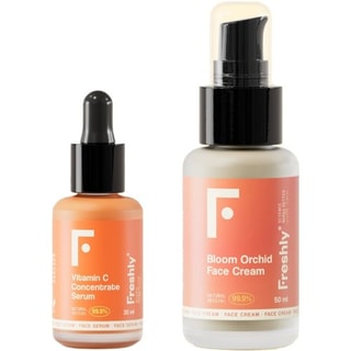 Sérum & crème hydratante - Vitamine C & orchidée - Visage 