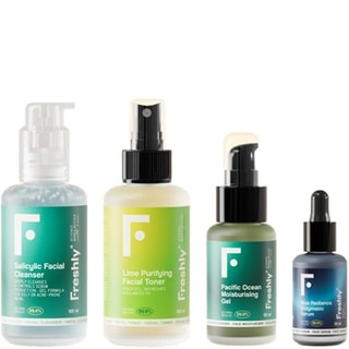 Routine peaux mixtes à grasses - Visage - 4 produits 