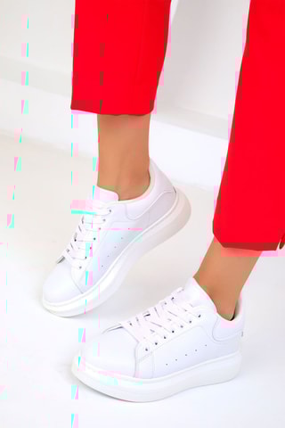 Platform Sneakers - Wit