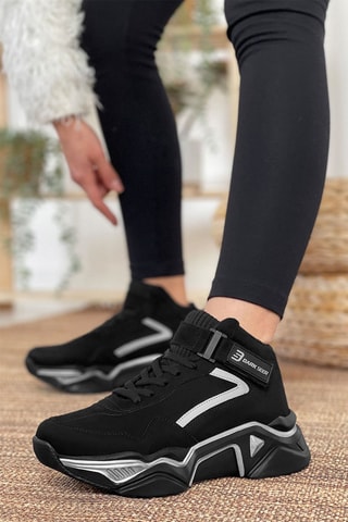 Hoge Sneakers - Zwart