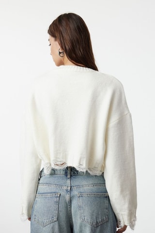 Oversized trui - Ecru