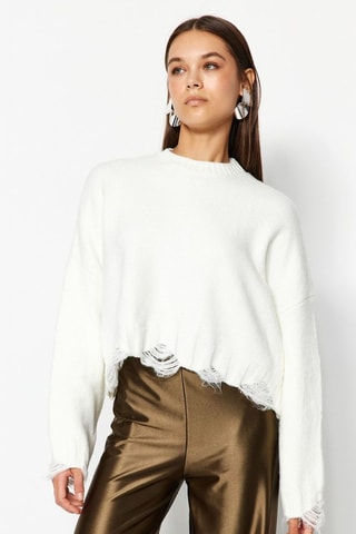 Oversized trui - Ecru