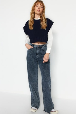 Korte Trui - Marineblauw