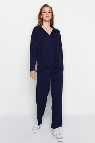 Maglia oversize e pantaloni - Navy