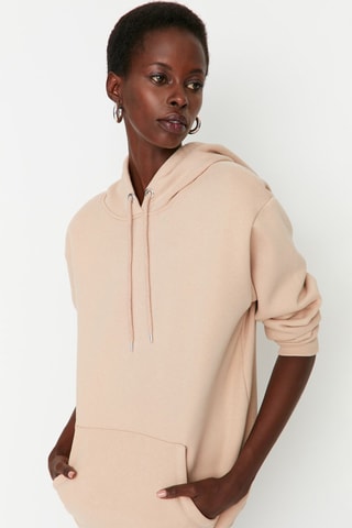 Sweater met Capuchon Beige