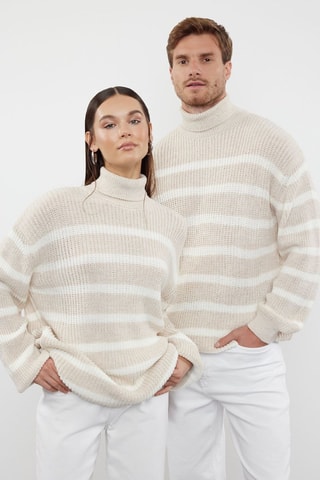 Maglia oversize - Beige