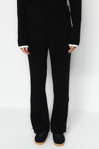 Maglia e pantaloni straight - Nero