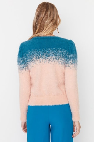 Trui - Blauw en roze