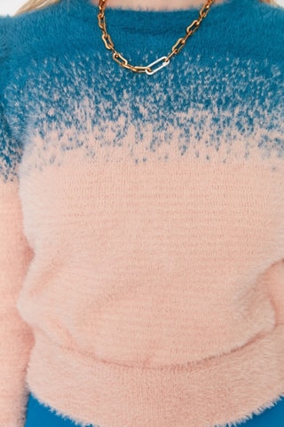 Trui - Blauw en roze