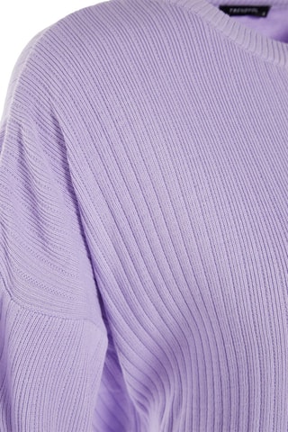 Maglia e pantaloni wide legs - Malva