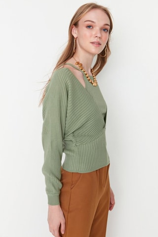 Trui Trompe-l’oeil - Groen