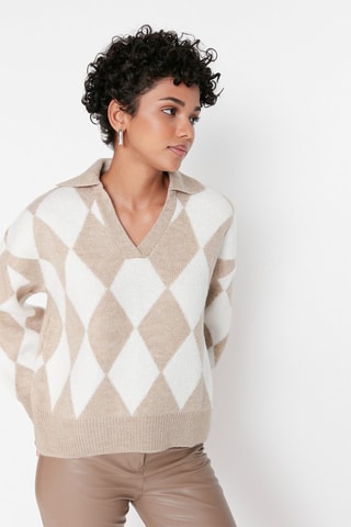 Jersey - Beige y crudo