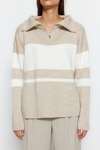 Jersey - Beige jaspeado y crudo