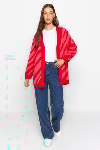 Vest - Fuchsia en rood