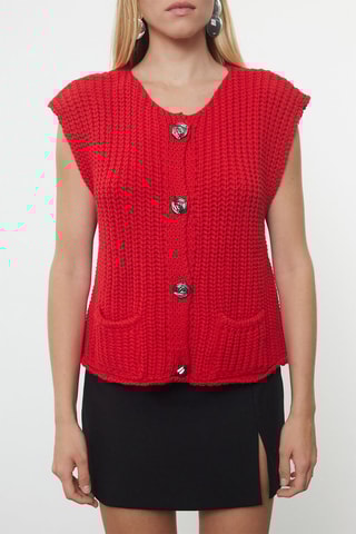 Mouwloos Vest - Rood