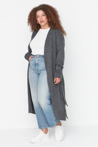 Cardigan lungo - Antracite 