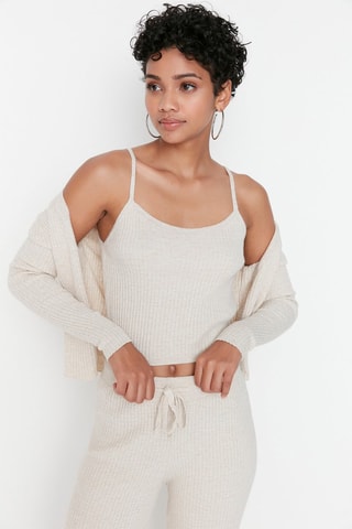 Cardigan e pantaloni - Beige