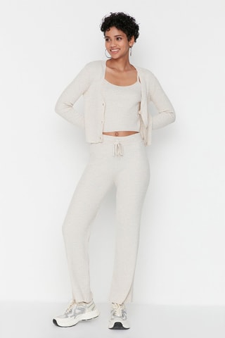 Cardigan e pantaloni - Beige