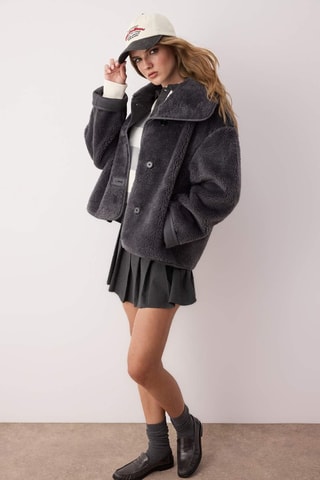 Oversized vest - Antraciet