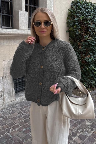 Oversized Vest - Antraciet
