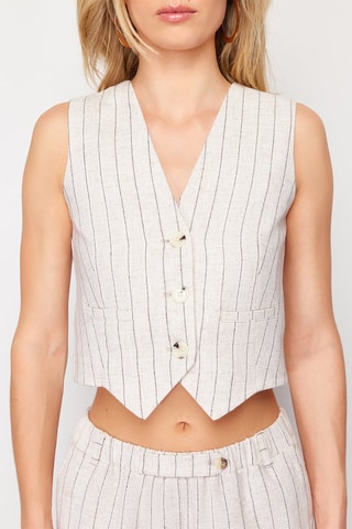 Mouwloos Vest - Beige