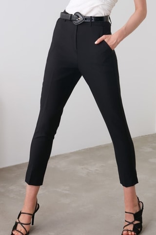 7/8 Broek Slim Fit Zwart
