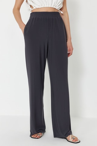Broek Wide Legs - Antraciet