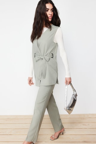 Pantaloni e giacca senza maniche  - Kaki