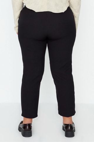 Rechte Broek Hoge Taille Zwart