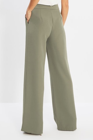 Broek Wide Legs Kaki