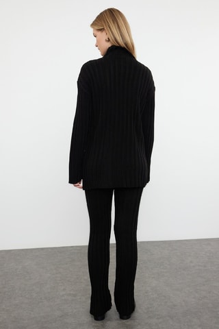 Tunica e pantaloni regular - Nero