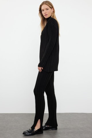 Tunica e pantaloni regular - Nero