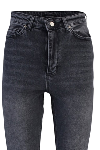 Jeans Hoge Taille Flare Cut Zwart