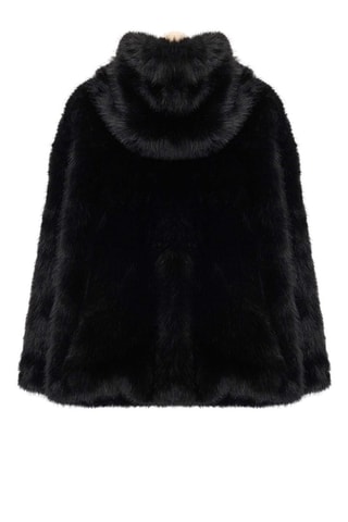 Sobretudo com capuz - Preto