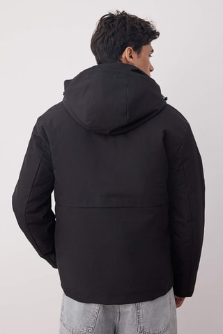 Parka con cappuccio - Nero