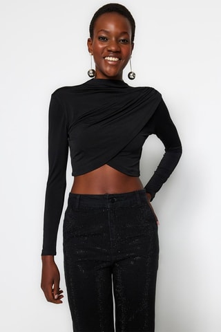 Crop Top - Zwart