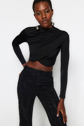 Crop Top - Zwart