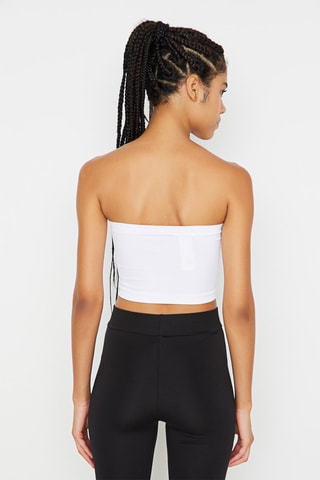 Bustier crop top - Wit