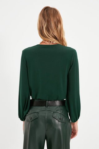 Top regular fit - Smaragdgroen