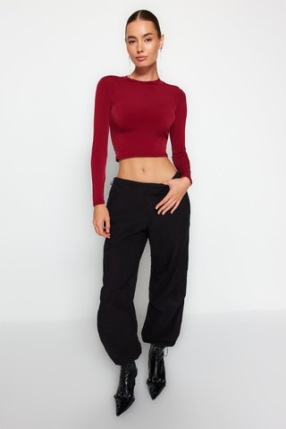 Crop Top - Bordeauxrood