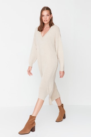 Trui-jurk - Beige