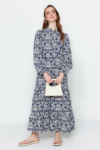 Lange Jurk Marineblauw