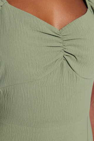 Vestido midi - Caqui