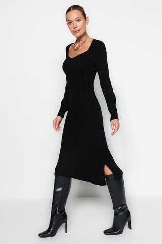 Midi-jurk - Zwart