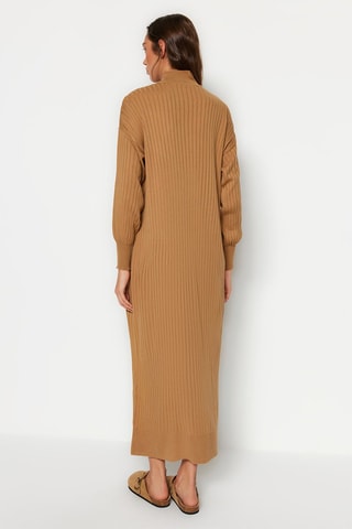 Trui-jurk Camel