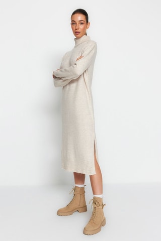Trui-jurk - Beige